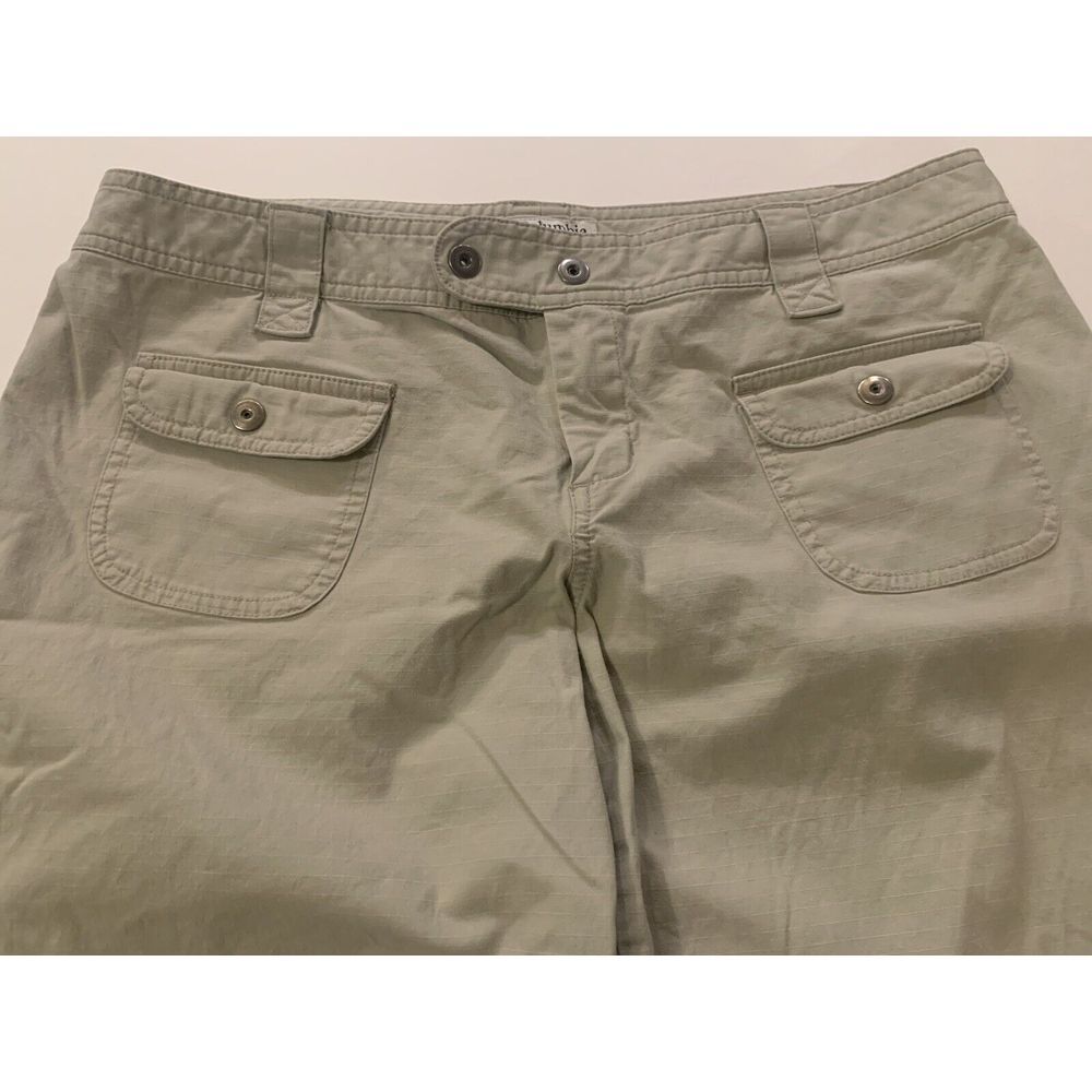 Columbia Women Khaki Cargo Roll Up Hiking Pants Size 12 AL 8487 Tan Straight Leg - Picture 4 of 6